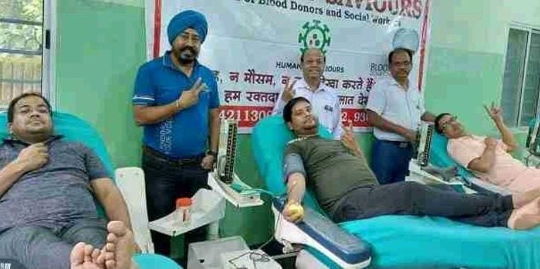 ह्यूमैनिटी सेवियर्स ने गुरु ग्रंथ साहिब जी के प्रकाश पर्व पर लगाया रक्तदान शिविर