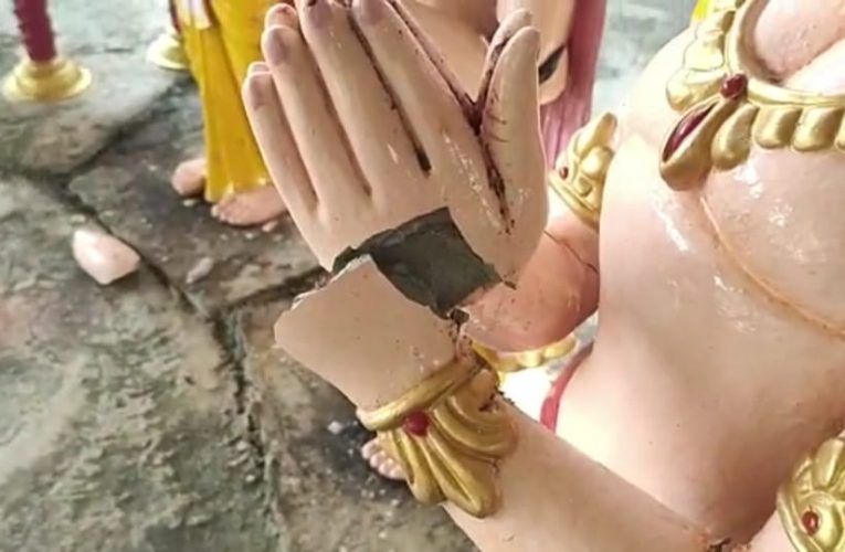 Anti-social elements broke idols in the temple in Gaya, atmosphere of tension in the area, police engaged in investigation