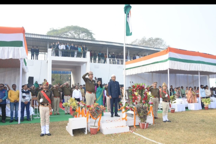 दक्षिण पूर्व रेलवे आद्रा मंडल ने मनाया  गणतंत्र दिवस समारोह