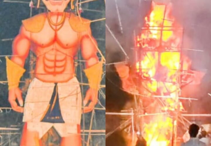 Vijaya Dashmi: विजयादशमी पर रेलवे ग्राउंड बोकारो में आतिशबाजी के बीच रावण दहन समारोह